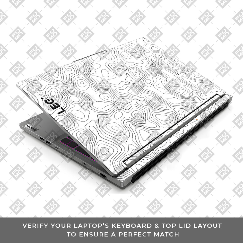 White Contour Design Lenovo Legion 5 16IRX9 Laptop Skin