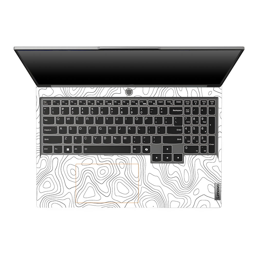 White Contour Design Lenovo Legion 5 16IRX9 Laptop Skin