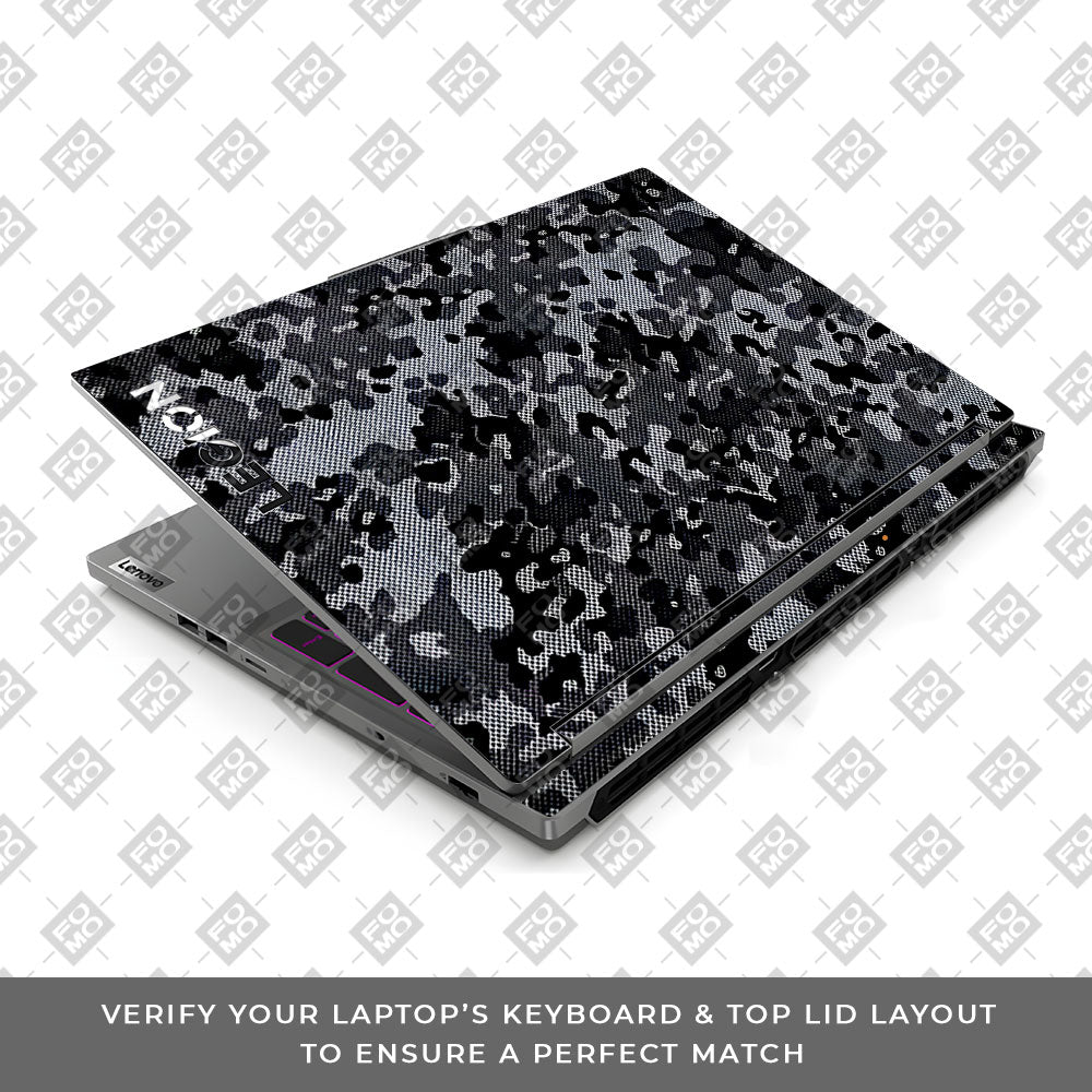 Stealth Grey Camo Lenovo Legion 5 16IRX9 Laptop Skin