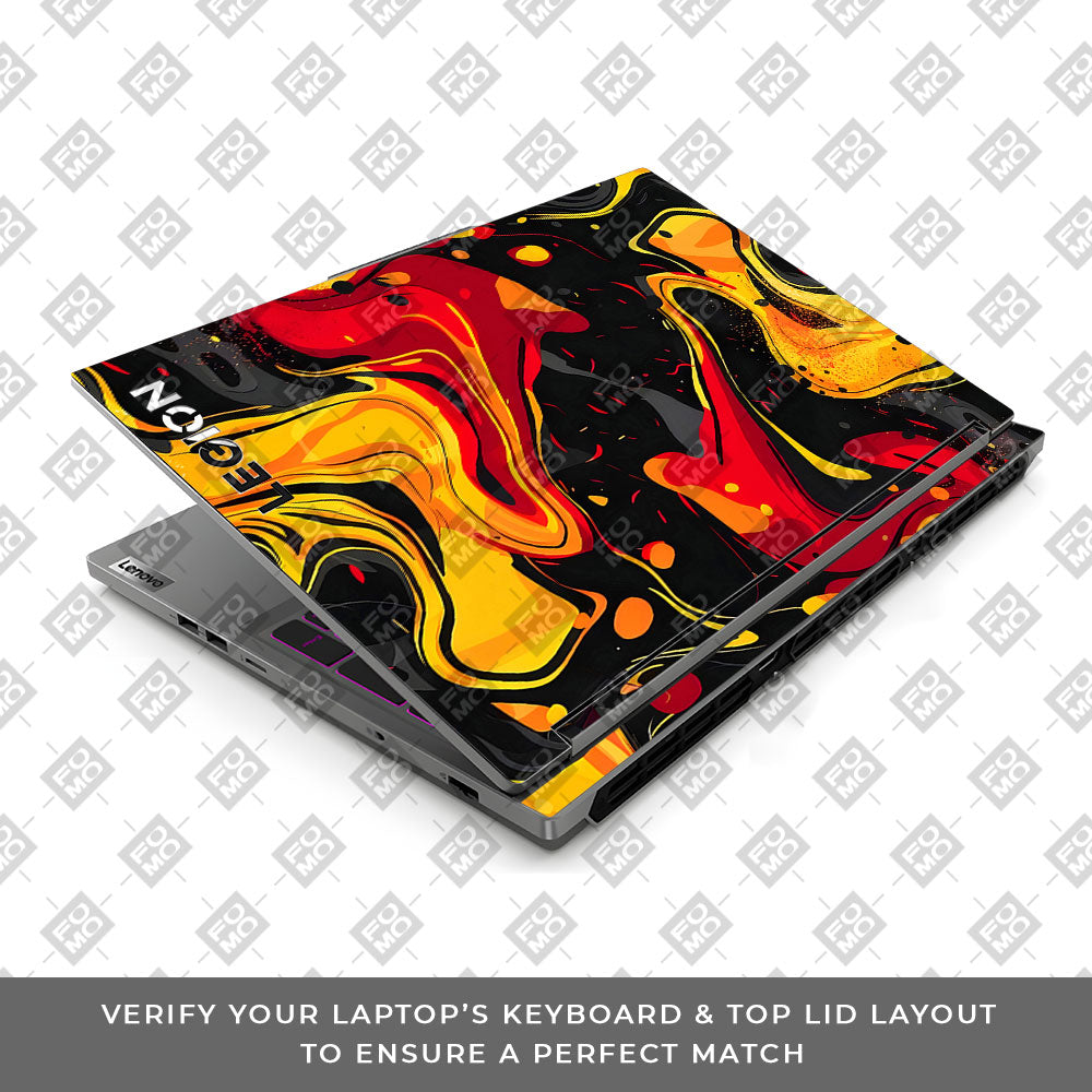 Lava Burst Lenovo Legion 5 16IRX9 Laptop Skin