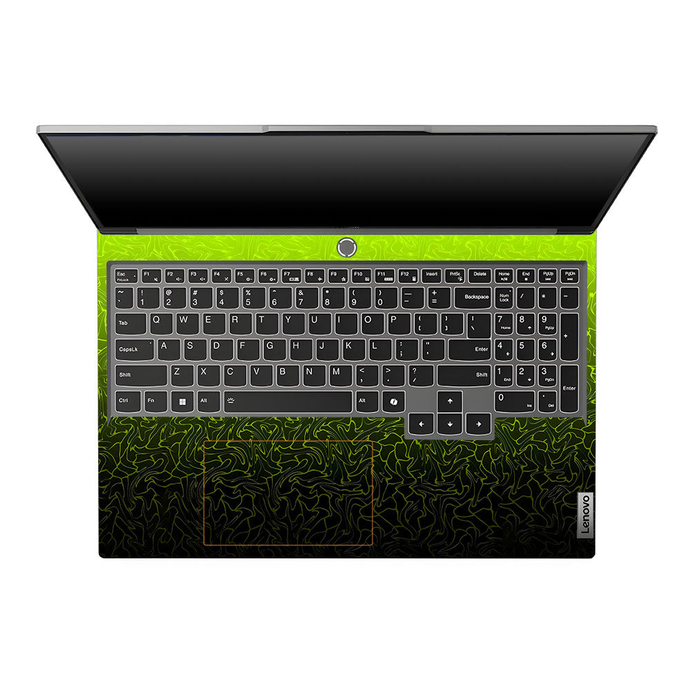 Lime Yellow to Black Gradient Lenovo Legion 5 16IRX9 Laptop Skin