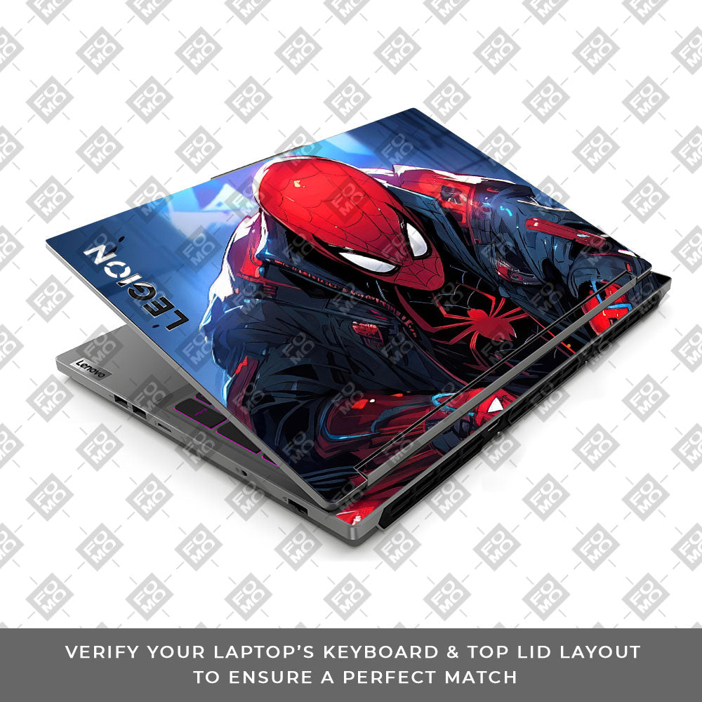 Spiderman Classic Lenovo Legion 5 16IRX9 3D Laptop Skin