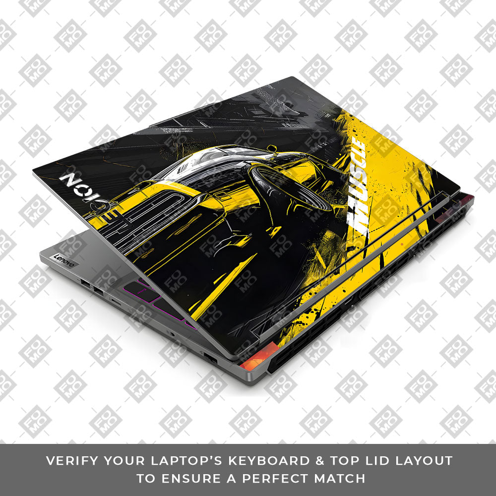 Black Muscle Lenovo Legion 5 16IRX9 Laptop Skin