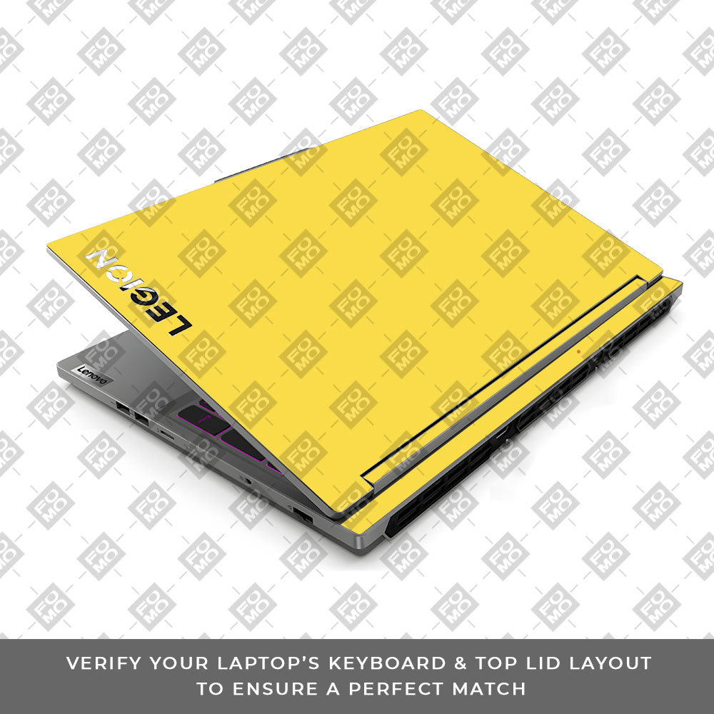 Textured Yellow Lenovo Legion 5 16IRX9 Laptop Skin