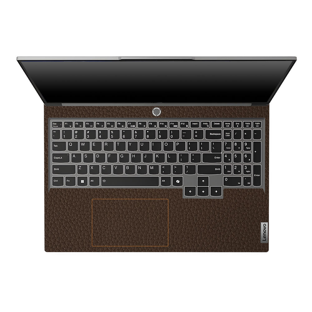 Textured Brown Leather Lenovo Legion 5 16IRX9 Laptop Skin