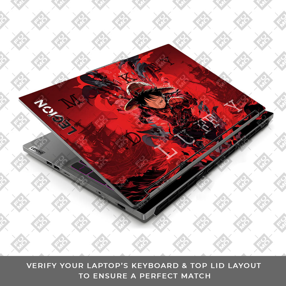 Red King Luffy Lenovo Legion 5 16IRX9 Laptop Skin