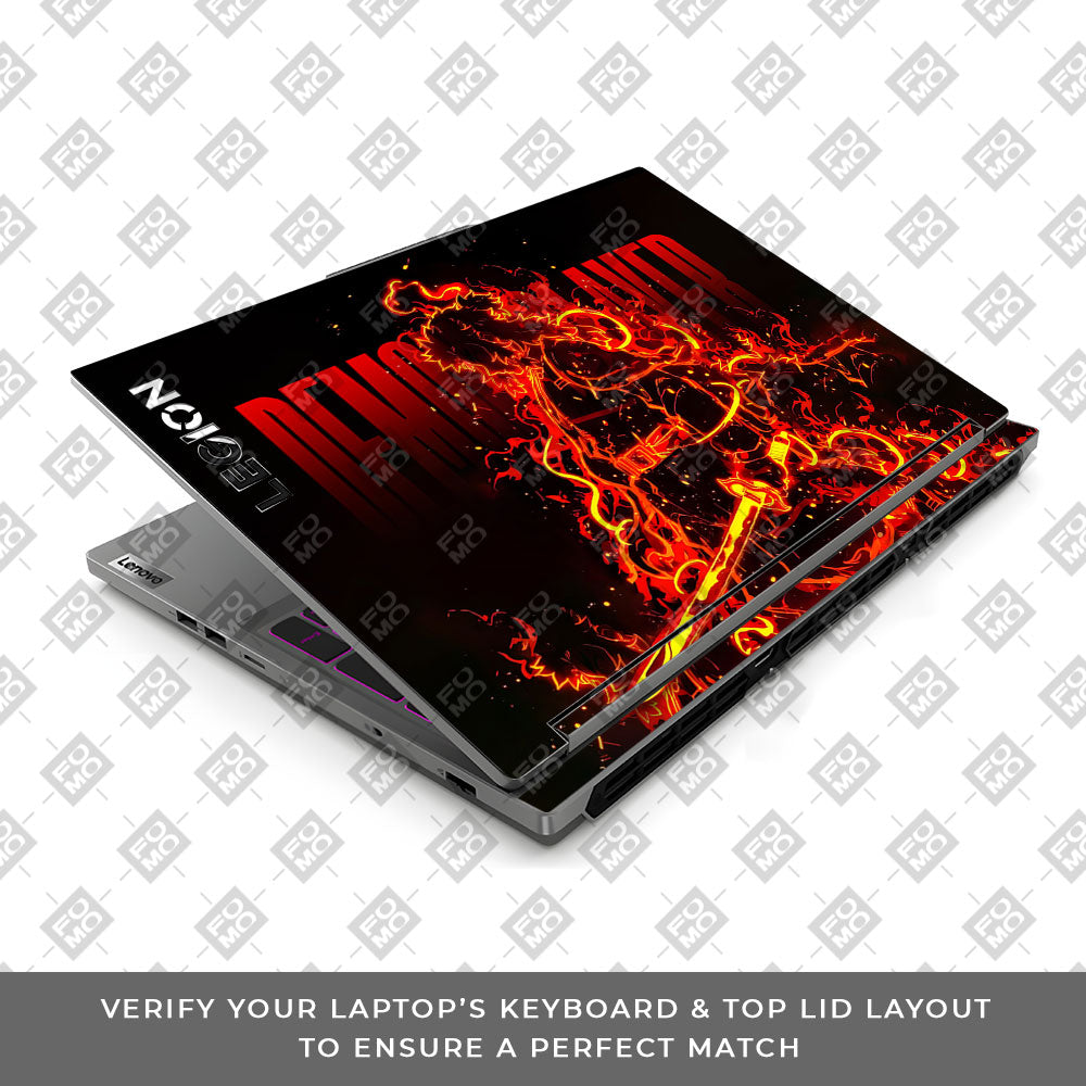 Rengoku Blazing Inferno Lenovo Legion 5 16IRX9 Laptop Skin