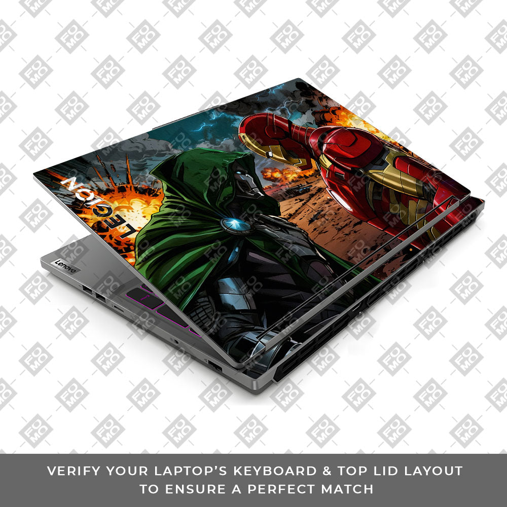 Iron Man vs Doom Lenovo Legion 5 16IRX9 Laptop Skin