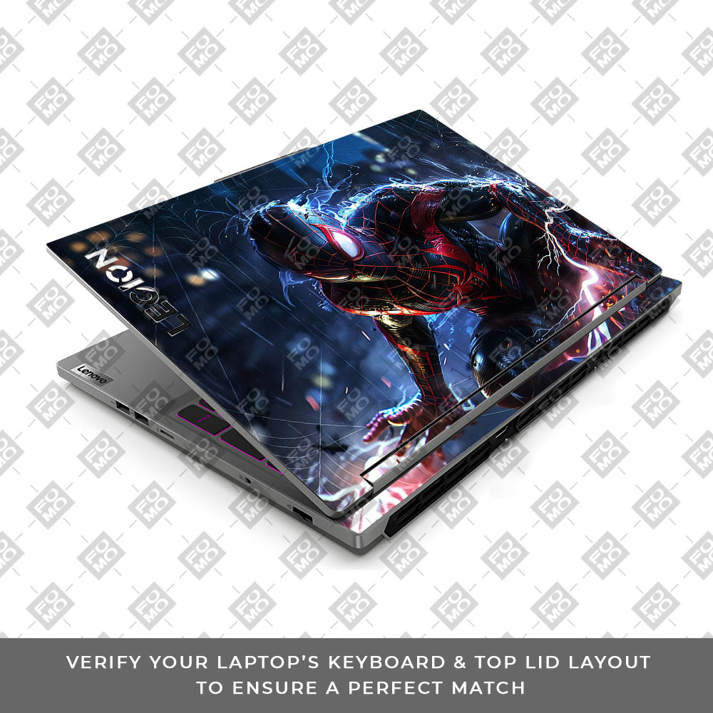 Miles Morales Shockwave Lenovo Legion 5 16IRX9 3D Laptop Skin