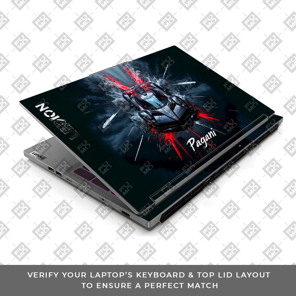 Pagani Midnight Impact Lenovo Legion 5 16IRX9 Laptop Skin
