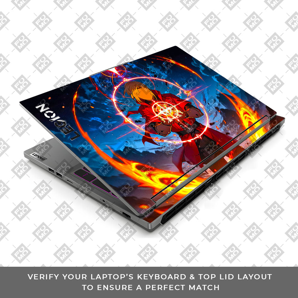Edward Elric Fullmetal Alchemist Lenovo Legion 5 16IRX9 Laptop Skin