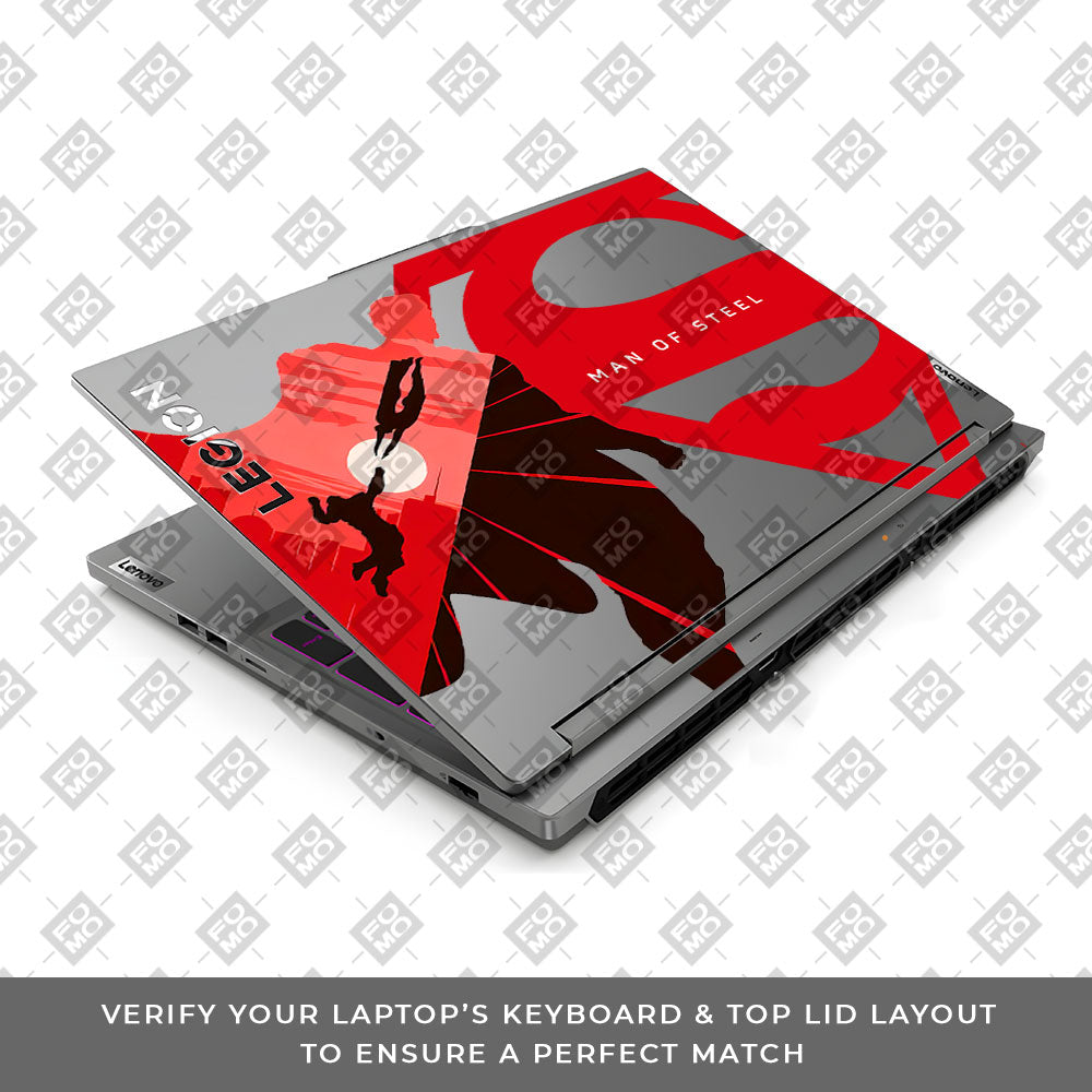 Transparent Man of Steel Lenovo Legion 5 16IRX9 Laptop Skin