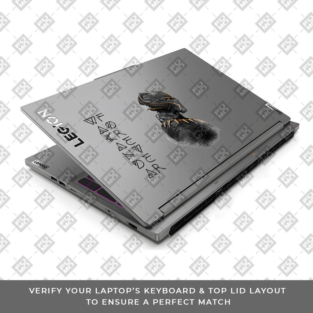Transparent Wakanda Forever Lenovo Legion 5 16IRX9 Laptop Skin