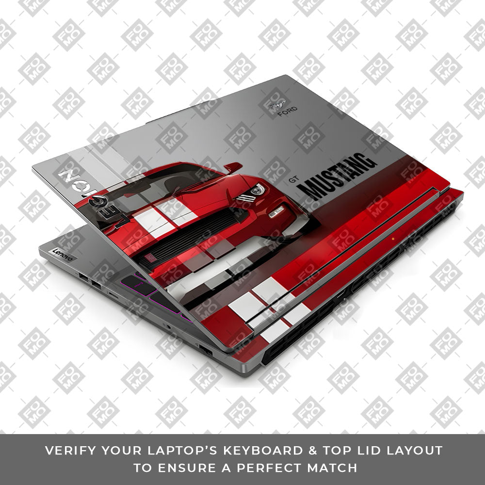 Transparent Mustang Power Lenovo Legion 5 16IRX9 Laptop Skin