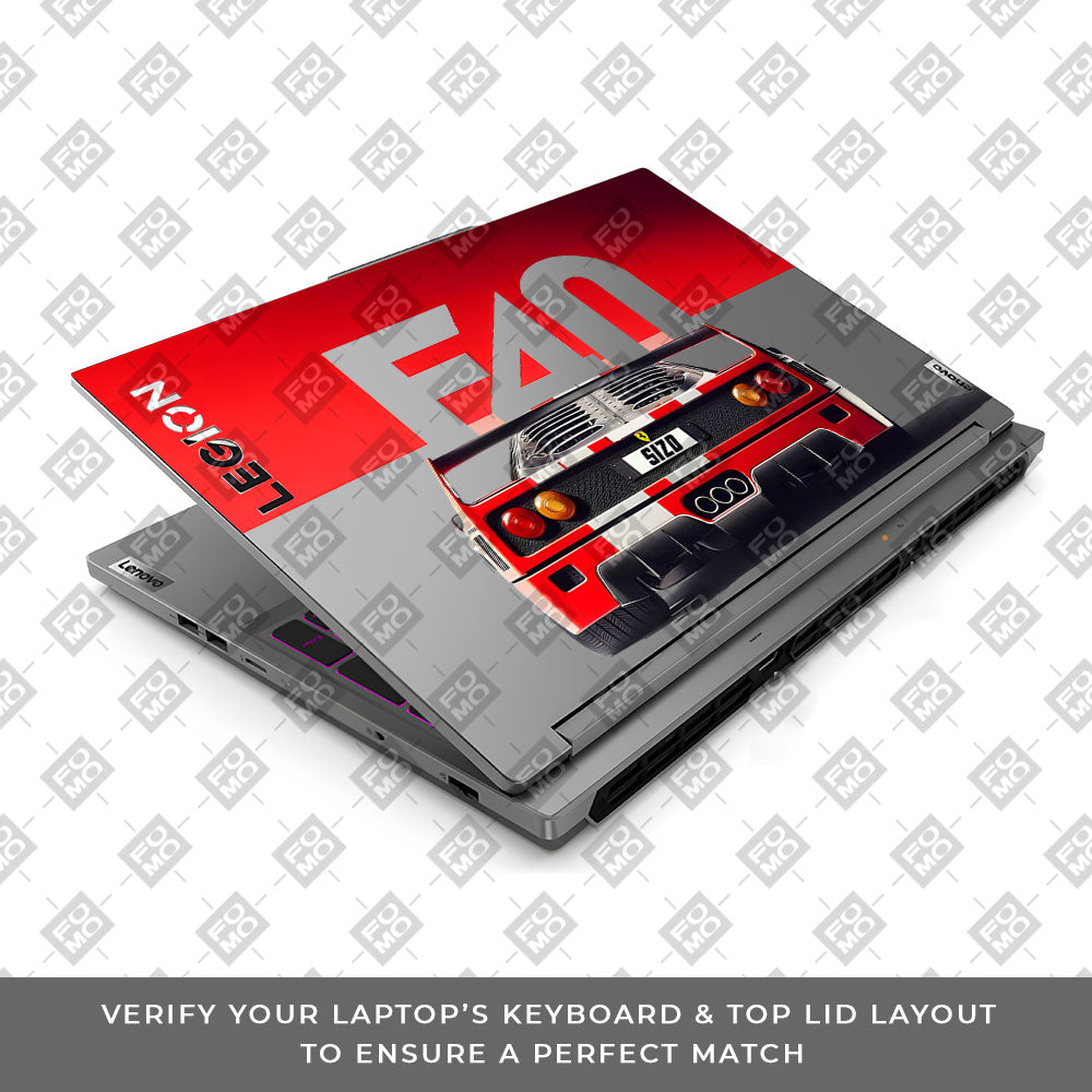 Transparent Ferrari F40 Lenovo Legion 5 16IRX9 Laptop Skin