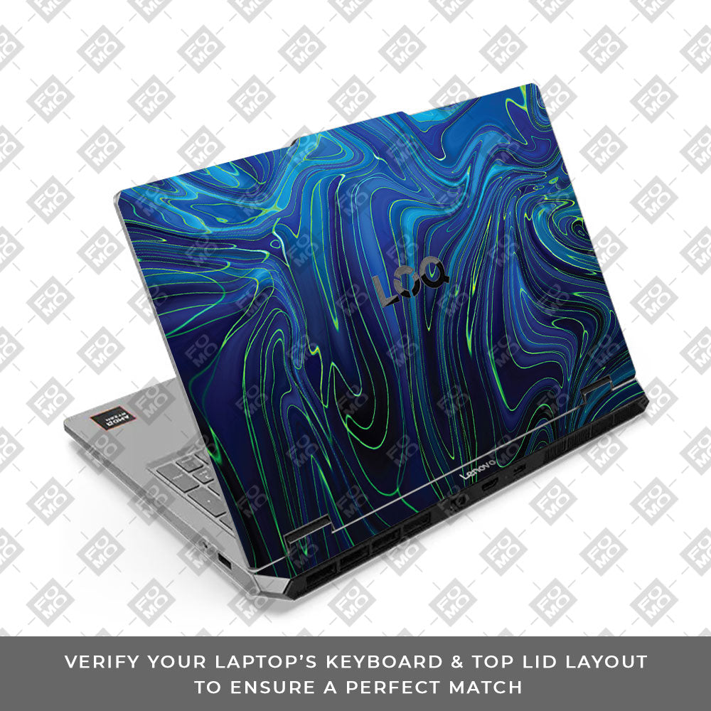 Lenovo LOQ Essential 15ARP11 Cobalt Liquid Design Laptop Skin