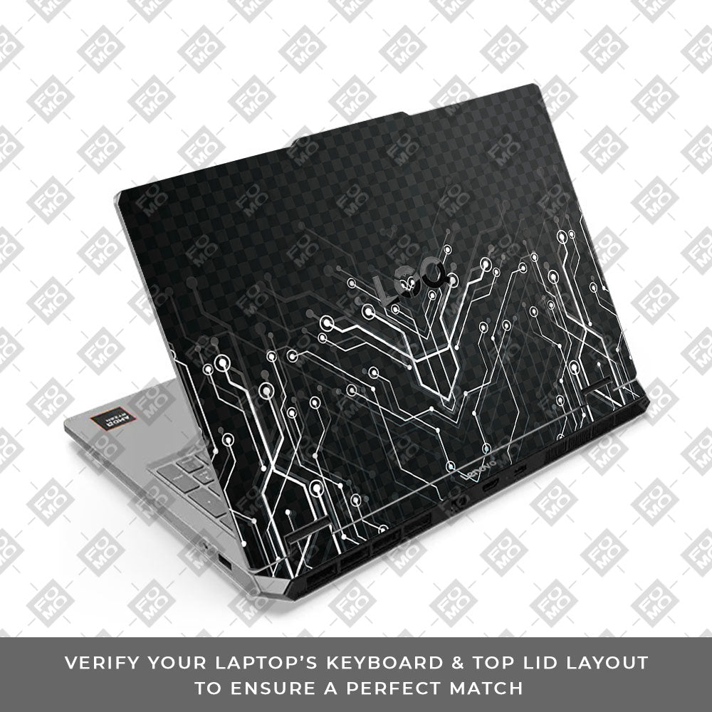 Lenovo LOQ Essential 15ARP11 Black Digital Circuit Laptop Skin