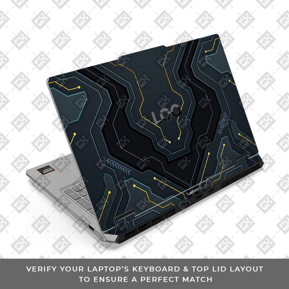 Lenovo LOQ Essential 15ARP11 Futuristic Techno Laptop Skin