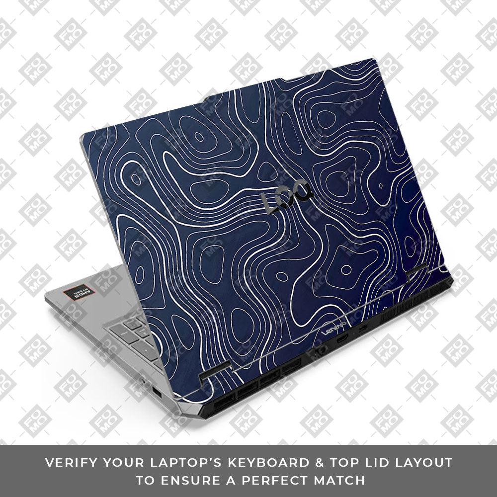 Lenovo LOQ Essential 15ARP11 Fluid Lines Design Laptop Skin
