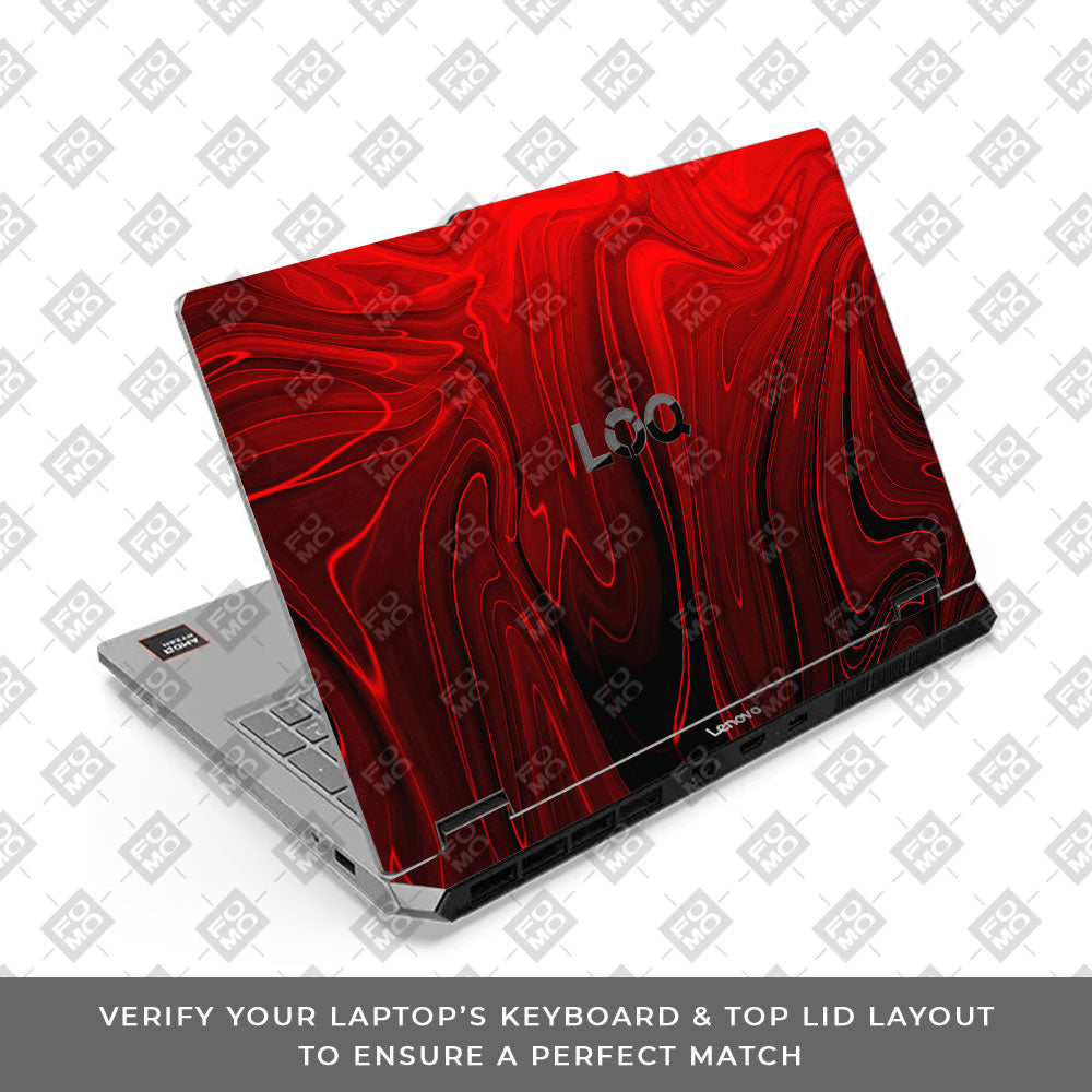 Lenovo LOQ Essential 15ARP11 Fiery Waves Laptop Skin