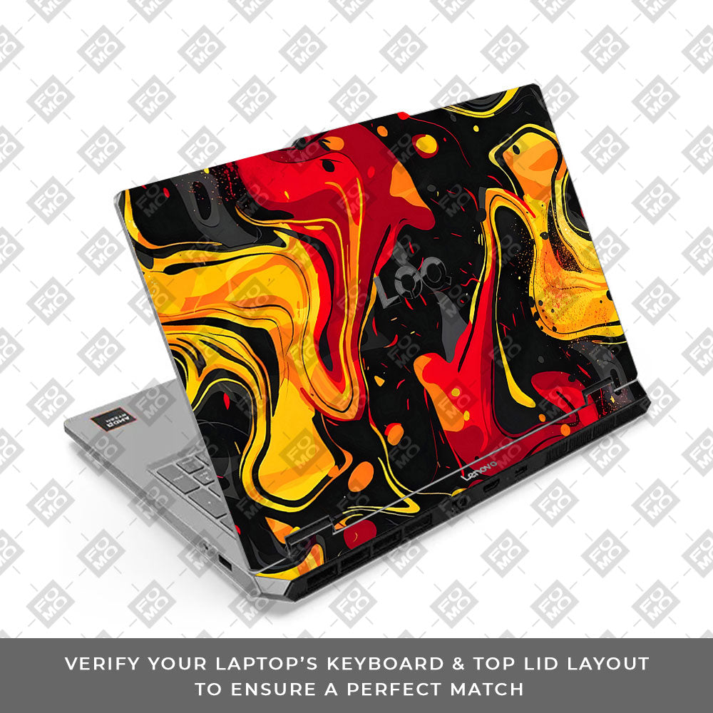 Lenovo LOQ Essential 15ARP11 Lava Burst Laptop Skin