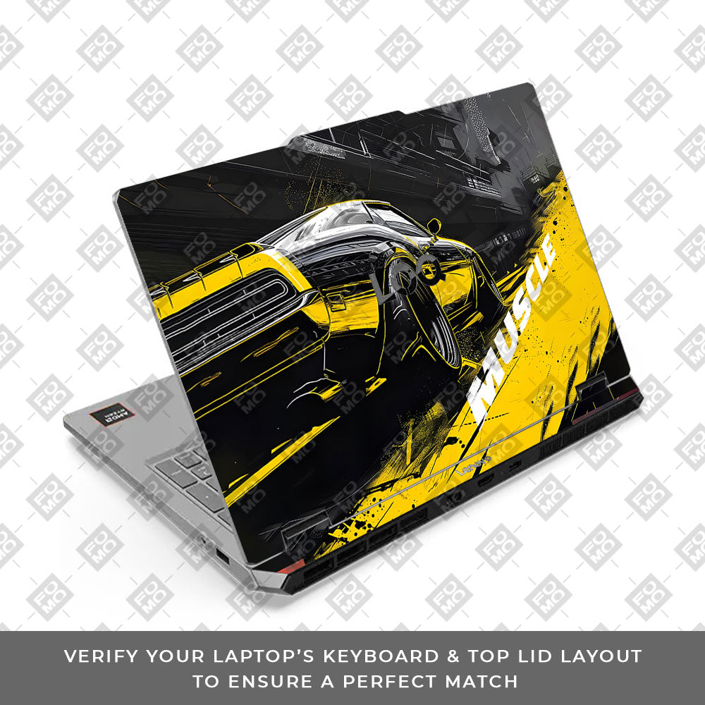 Lenovo LOQ Essential 15ARP11 Black Muscle Laptop Skin