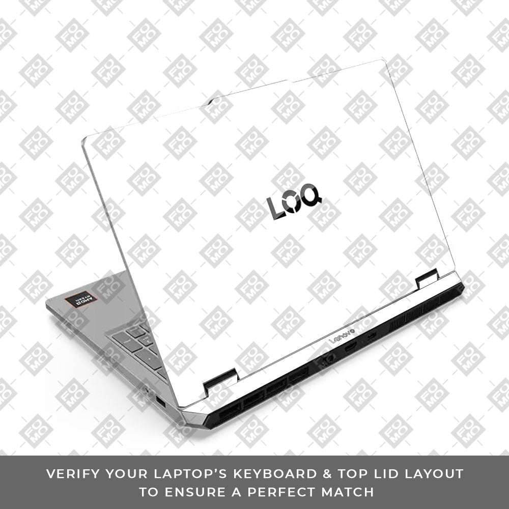 Lenovo LOQ Essential 15ARP11 Textured White Laptop Skin