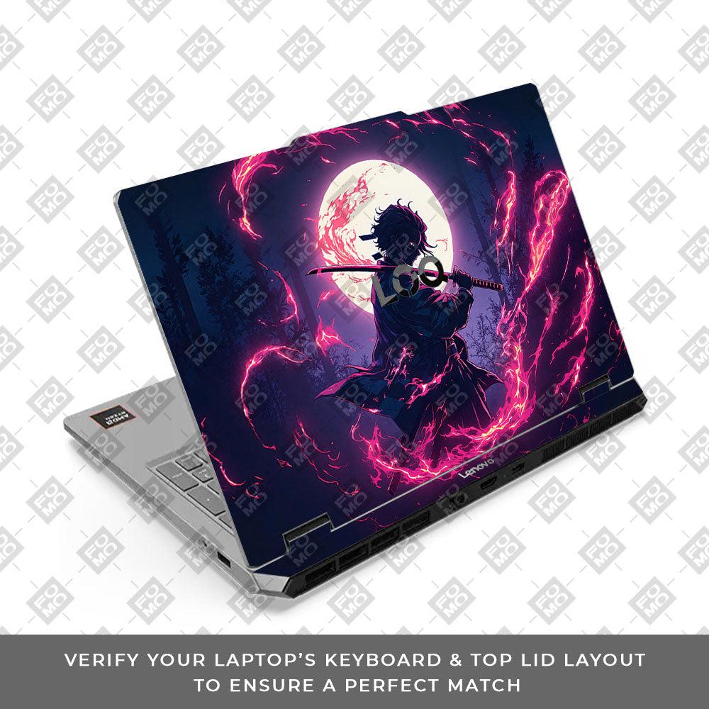 Lenovo LOQ Essential 15ARP11 Ember Anime Swordsman Laptop Skin