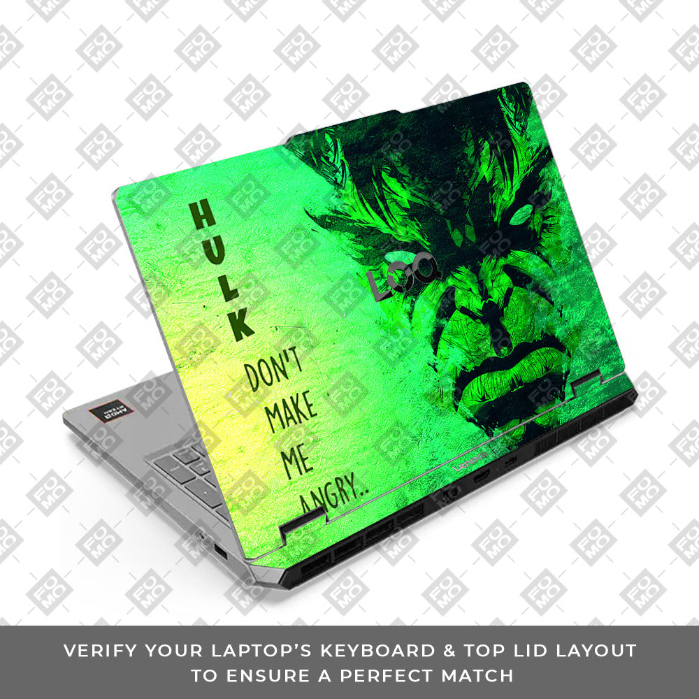 Lenovo LOQ Essential 15ARP11 Green Comic Titan Laptop Skin