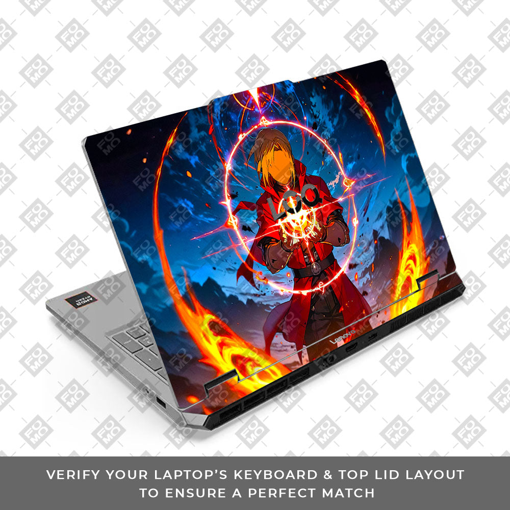 Lenovo LOQ Essential 15ARP11 Anime Alchemist Warrior Laptop Skin