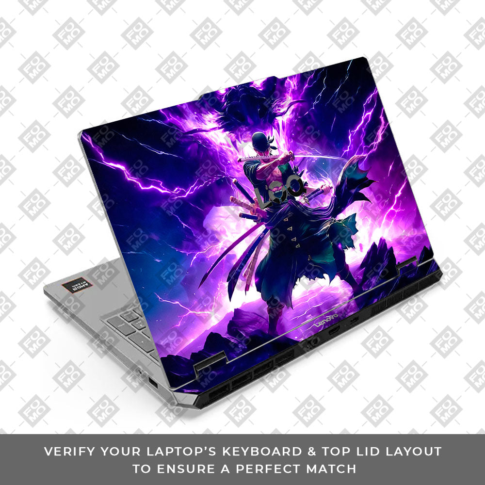 Lenovo LOQ Essential 15ARP11 Dark Anime Swordsman Laptop Skin