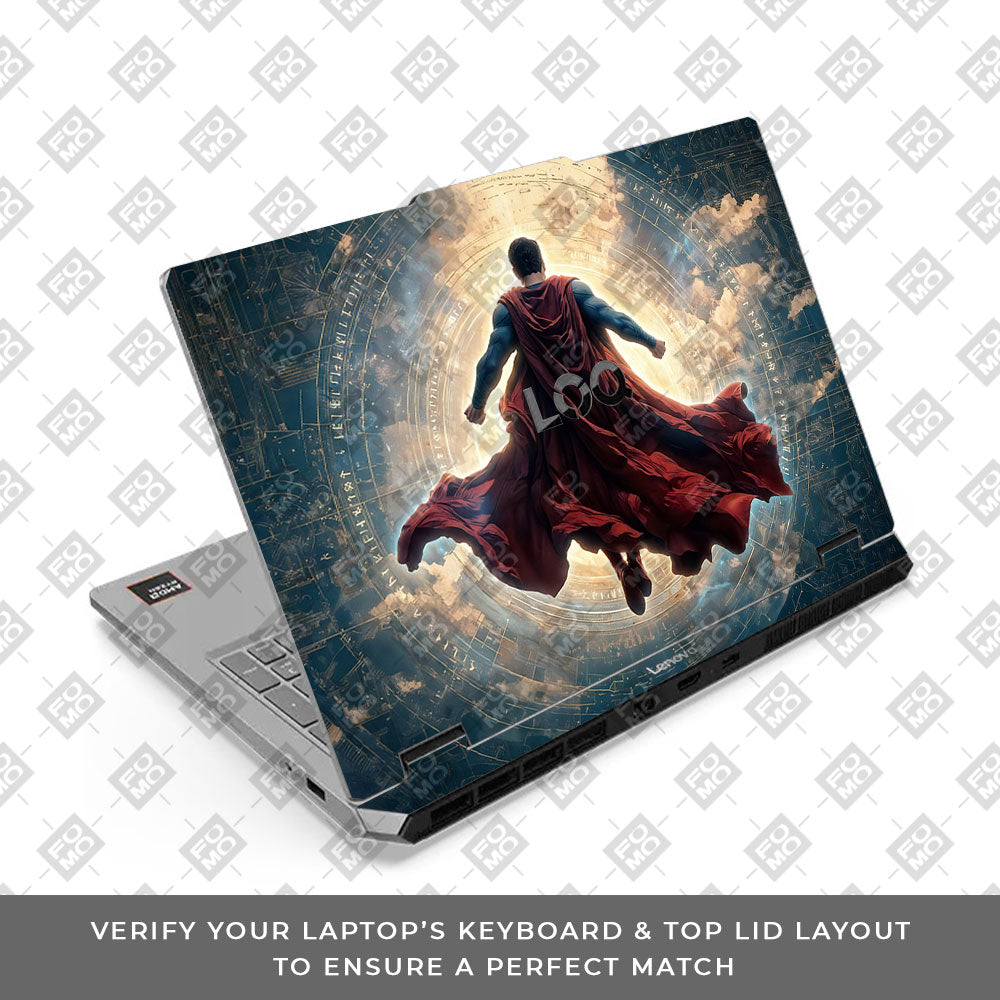 Lenovo LOQ Essential 15ARP11 Flying Caped Hero 3D Laptop Skin