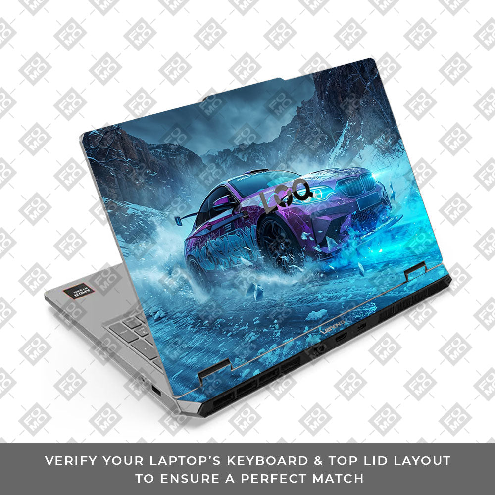 Lenovo LOQ Essential 15ARP11 Neon Drift Car Laptop Skin