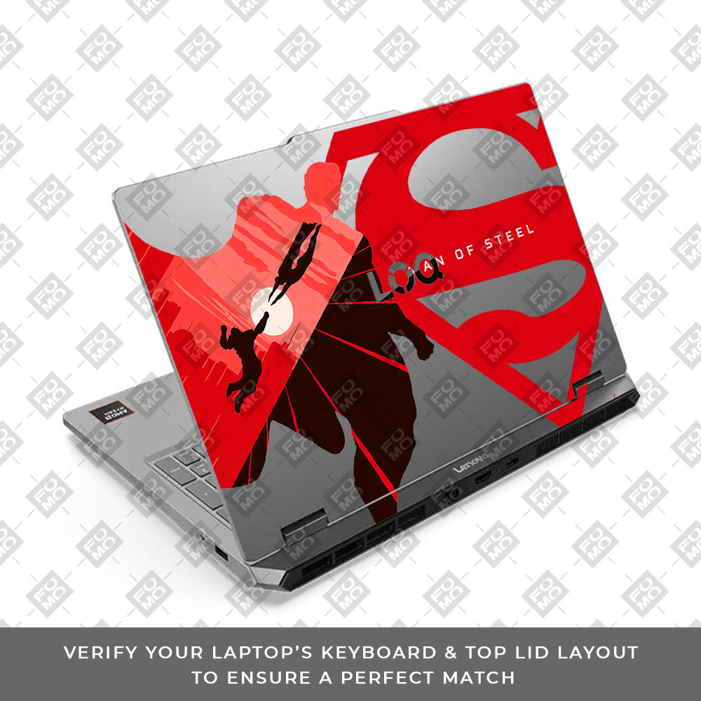 Transparent Lenovo LOQ Essential 15ARP11 Caped Comic Hero Laptop Skin