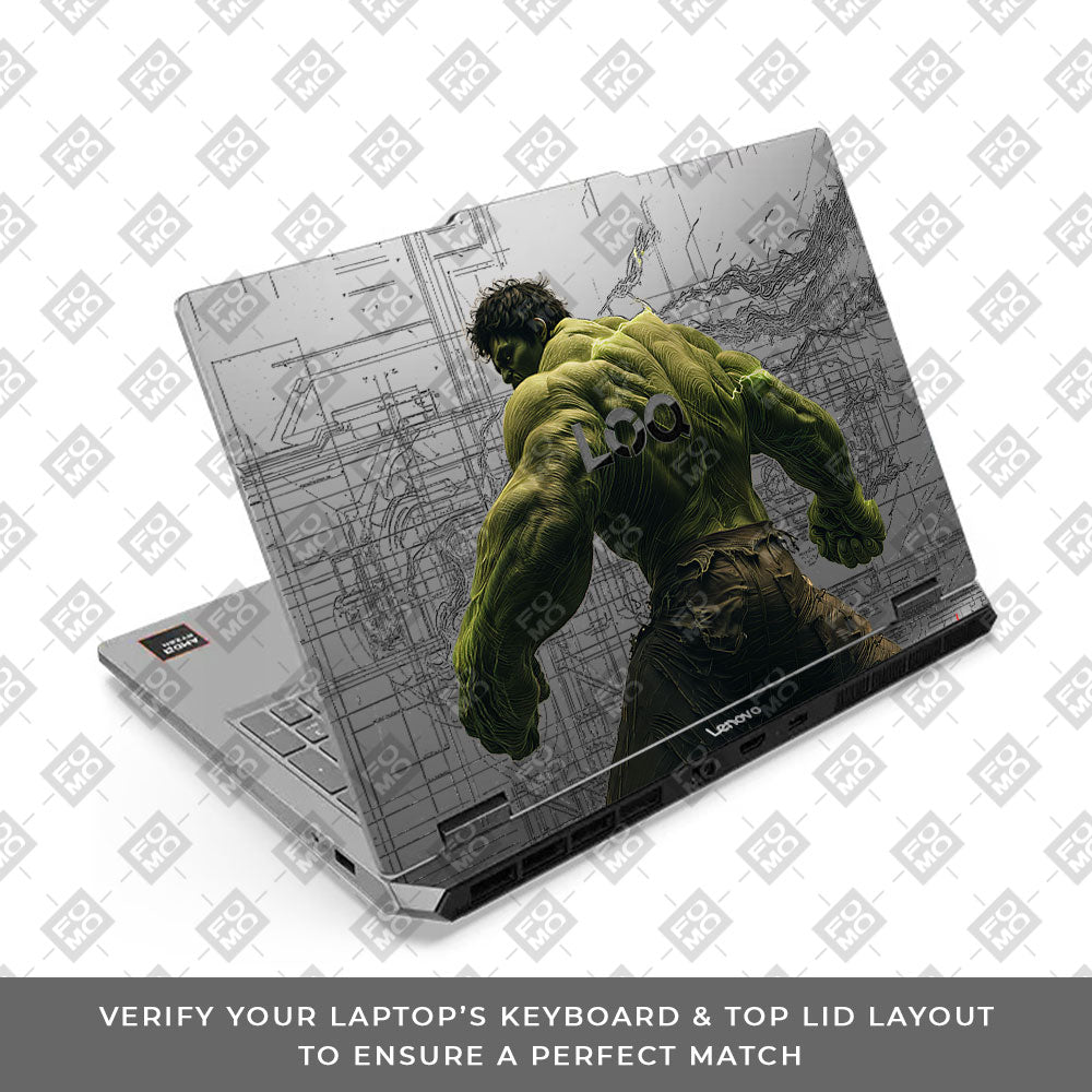 Transparent Lenovo LOQ Essential 15ARP11 Comic Titan Smash Laptop Skin
