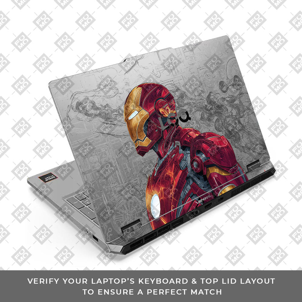 Transparent Lenovo LOQ Essential 15ARP11 Futuristic Armored Hero Laptop Skin