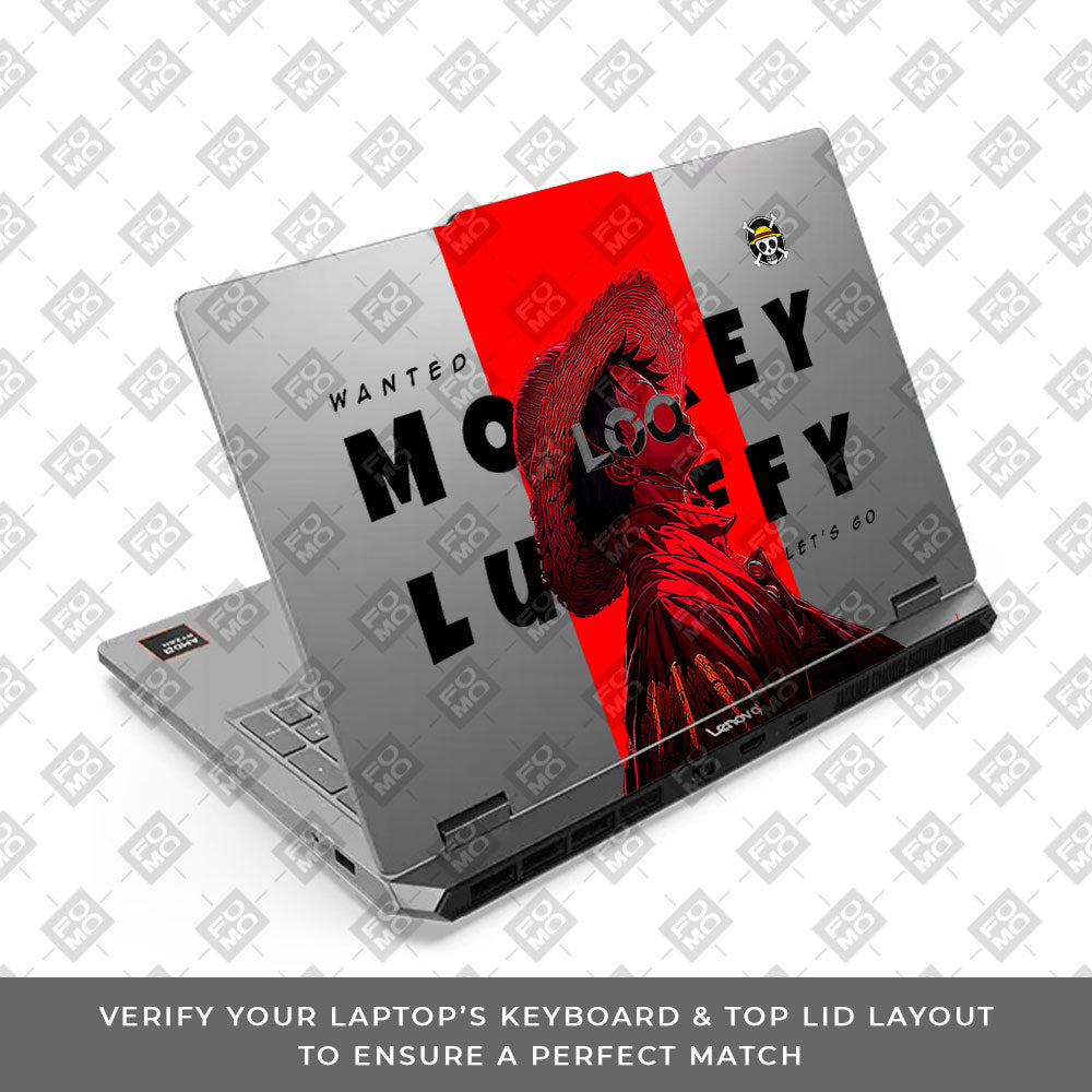 Transparent Lenovo LOQ Essential 15ARP11 Anime Pirate Crown Laptop Skin
