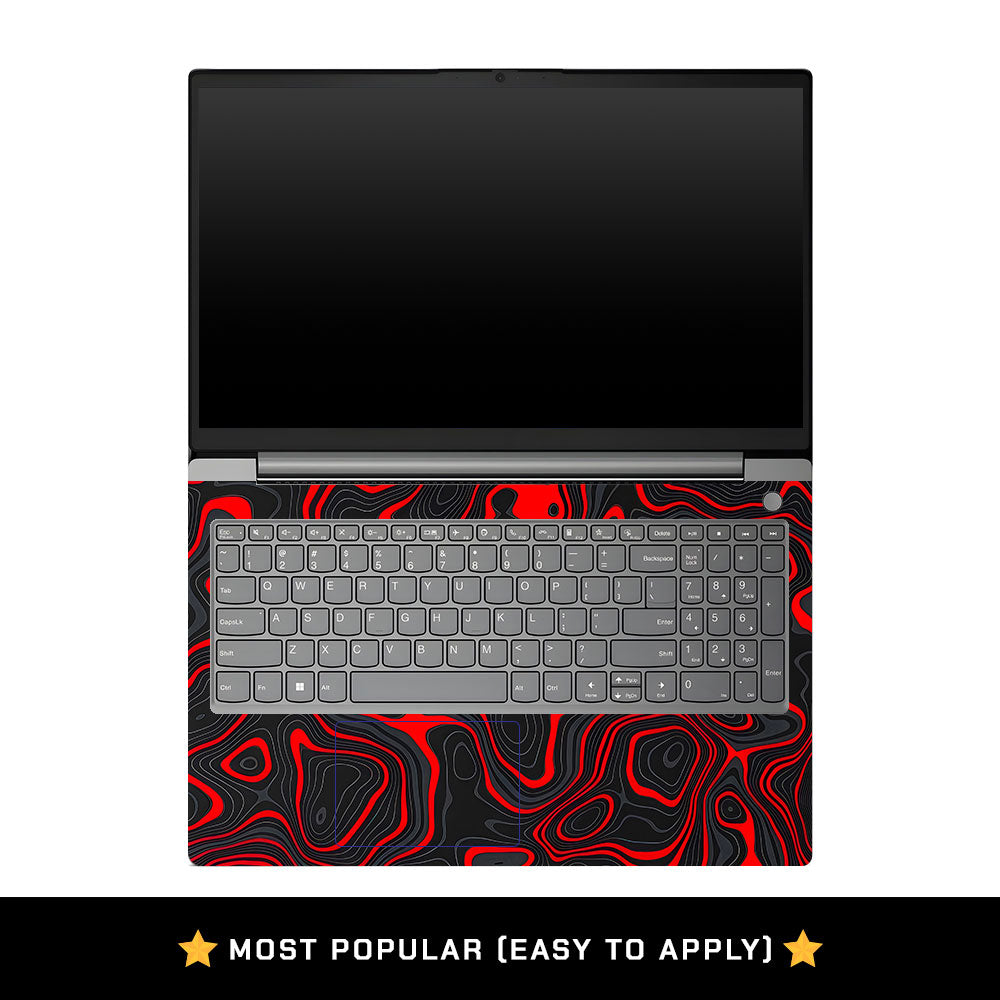 Lenovo V15 G4 Crimson Waves Laptop Skin