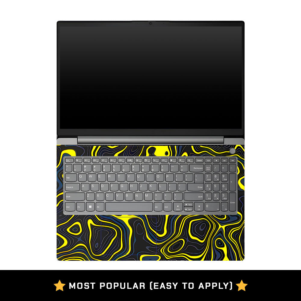 Lenovo V15 G4 Neon Lava Contours Laptop Skin