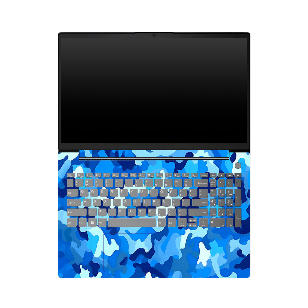 Lenovo V15 G4 Arctic Blue Camo Pattern Laptop Skin