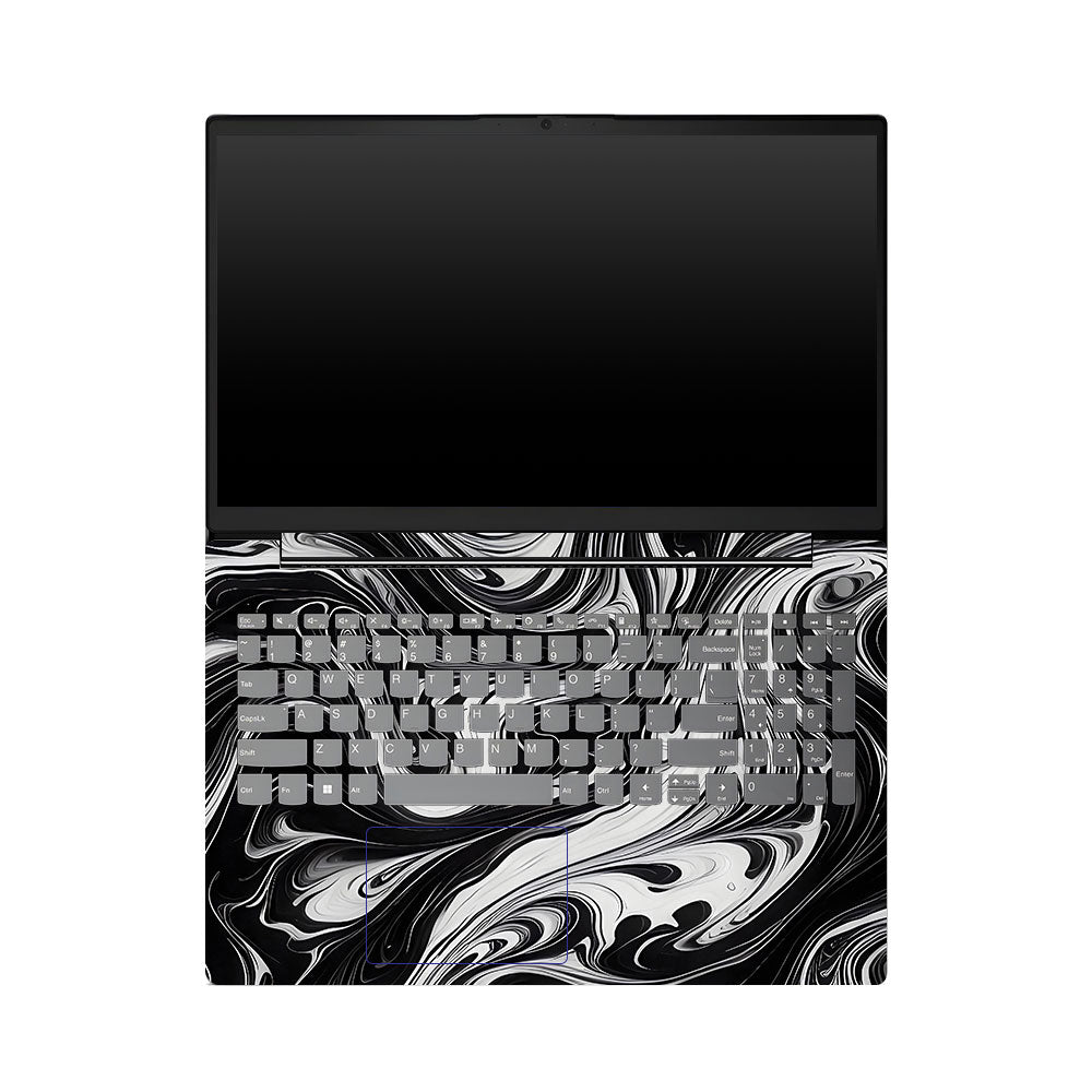 Lenovo V15 G4 Black and White Marble Laptop Skin
