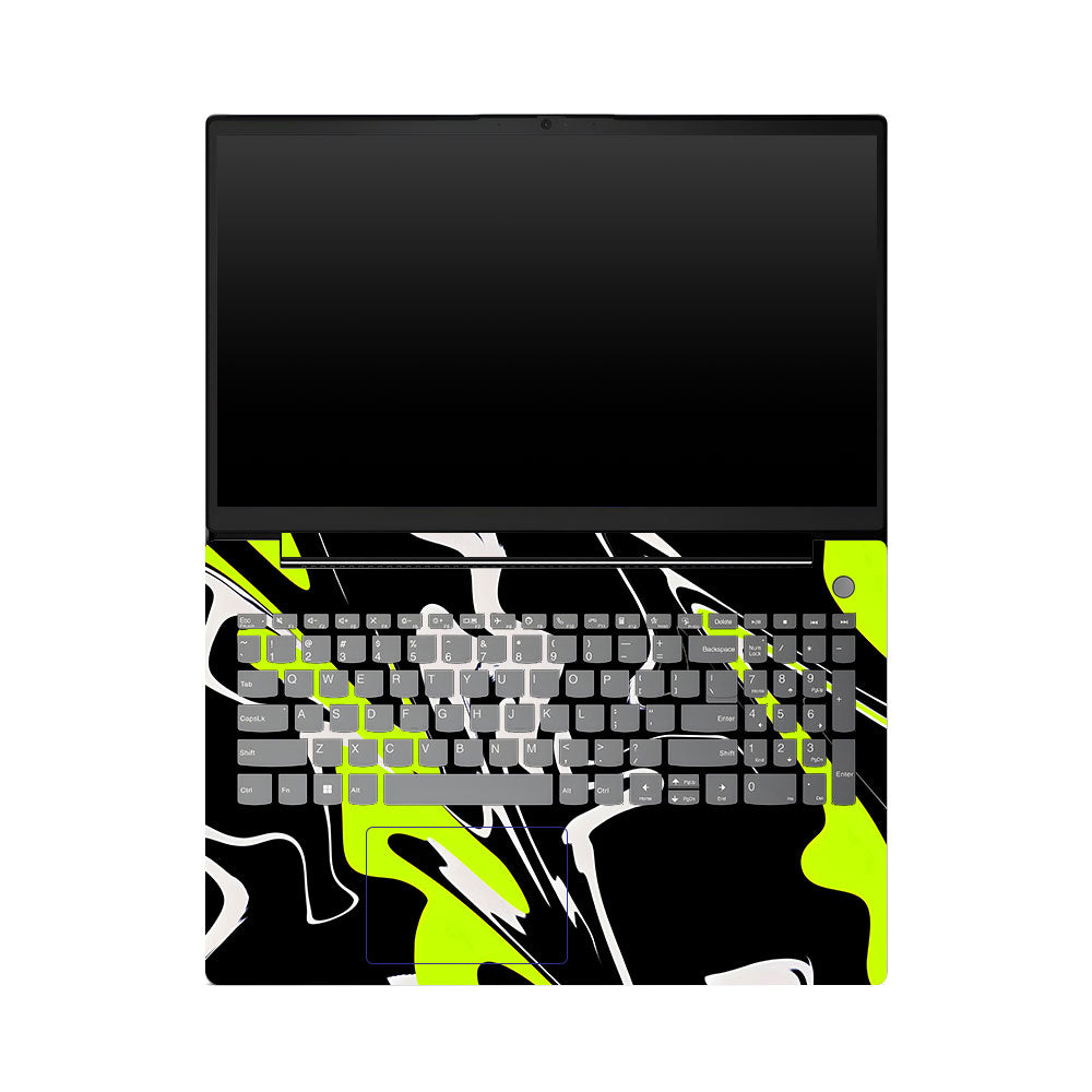 Lenovo V15 G4 Neon Green and Black Patterns Laptop Skin