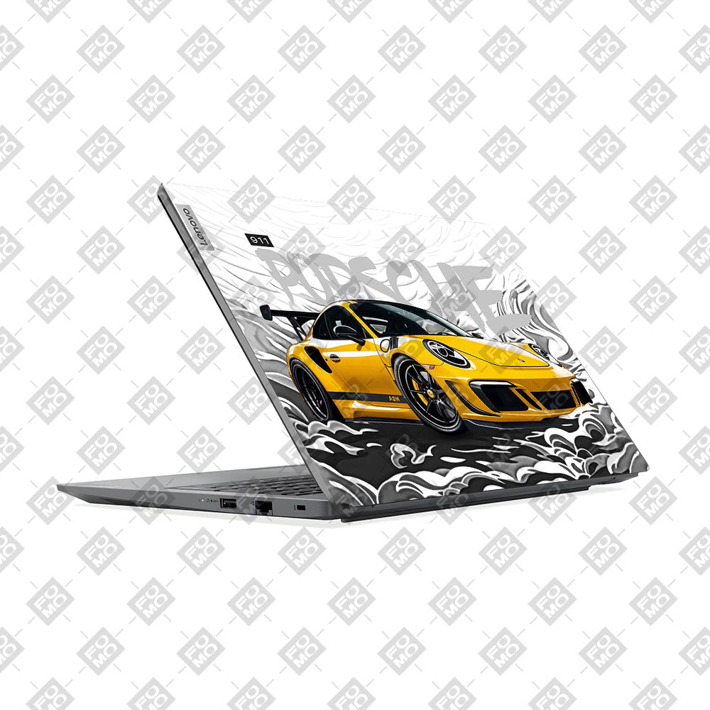Lenovo V15 G4 Yellow Sports Coupe Laptop Skin