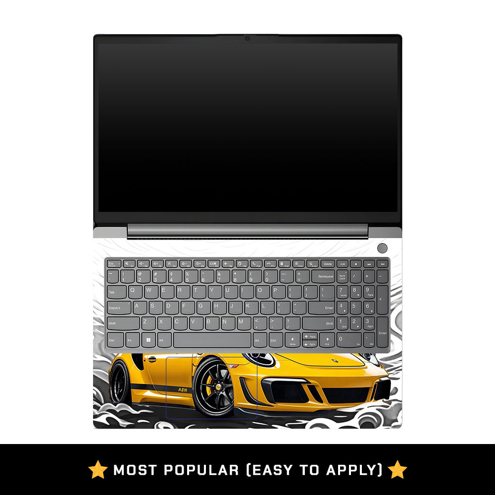 Lenovo V15 G4 Yellow Sports Coupe Laptop Skin