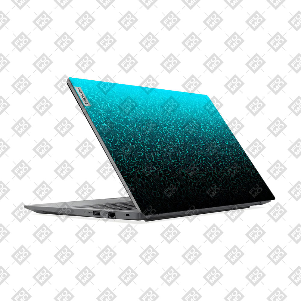 Lenovo V15 G4 Cyan Blue to Black Laptop Skin
