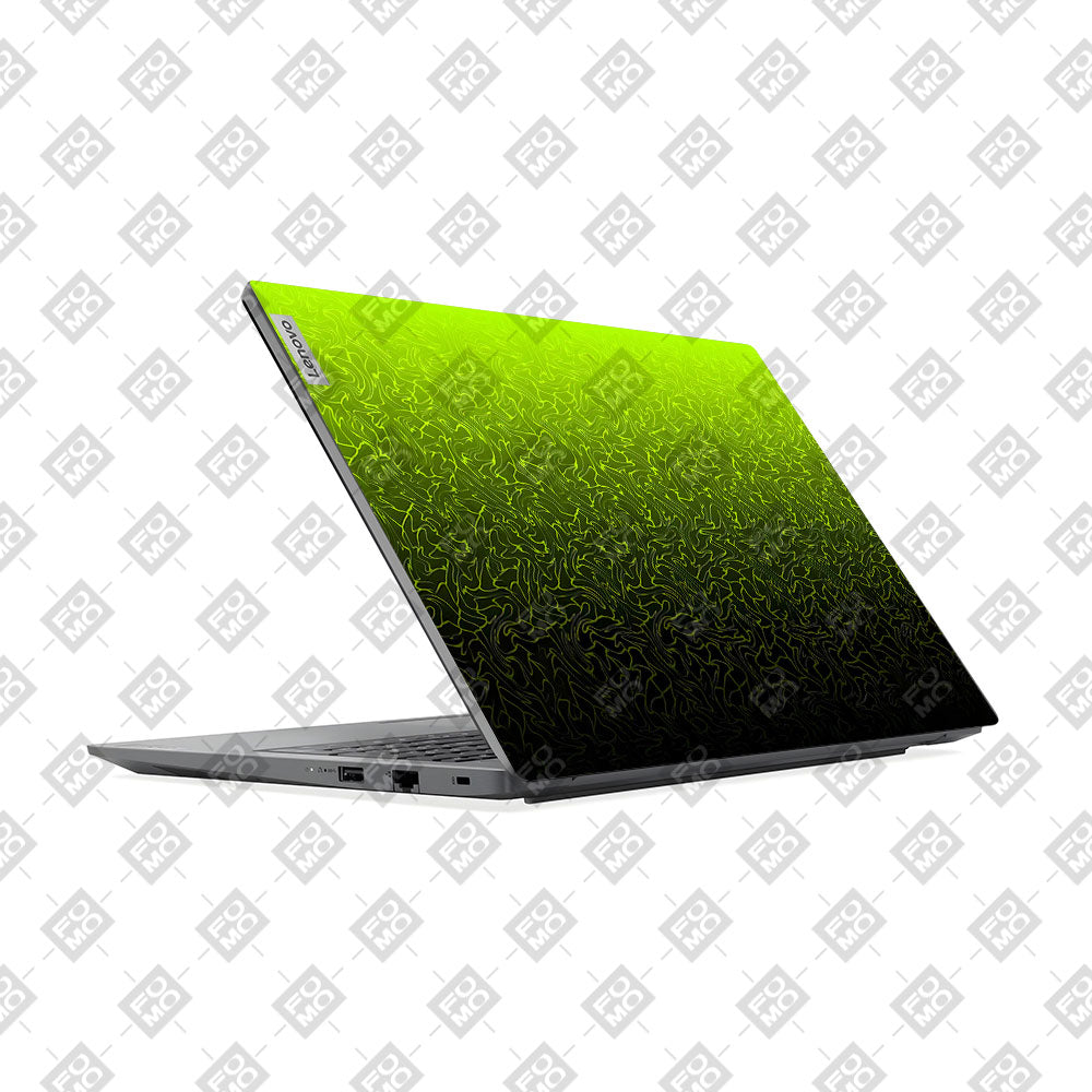Lenovo V15 G4 Lime Yellow to Black Gradient Laptop Skin