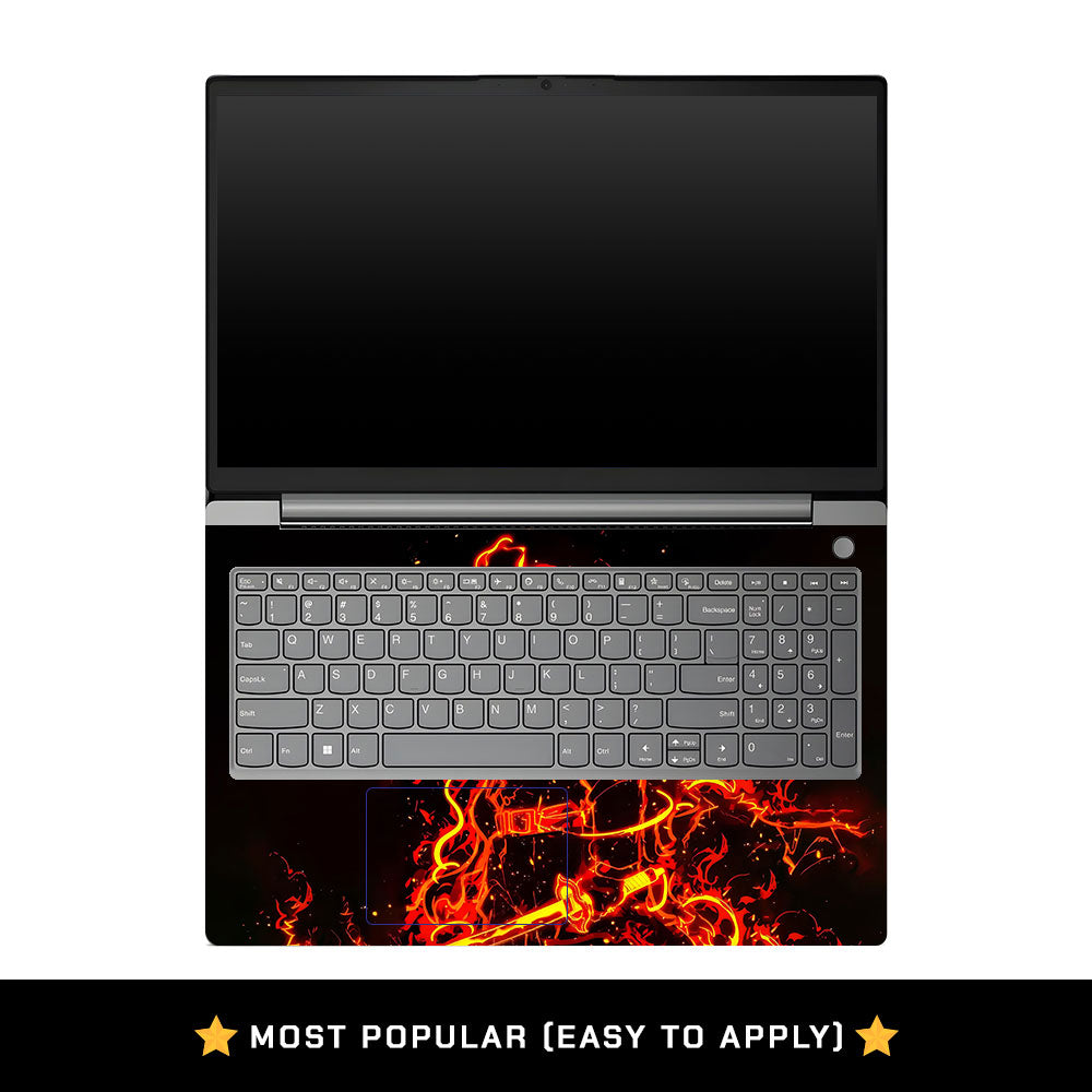 Lenovo V15 G4 Blazing Anime Swordsman Laptop Skin