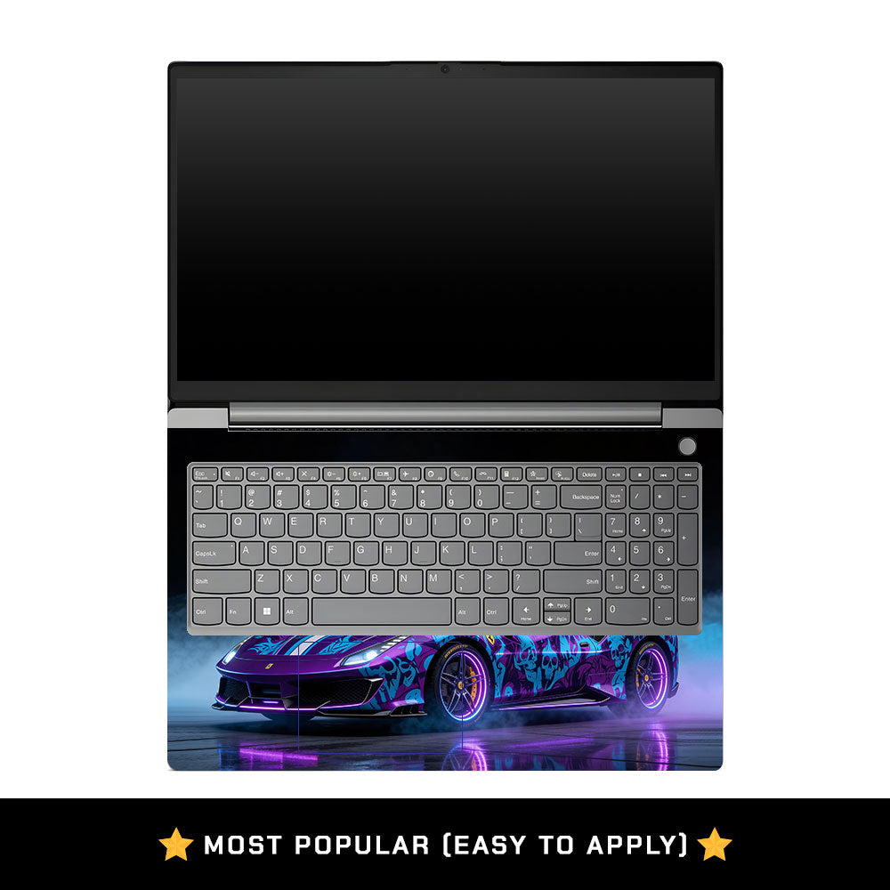 Lenovo V15 G4 Psycho Drive Supercar Laptop Skin