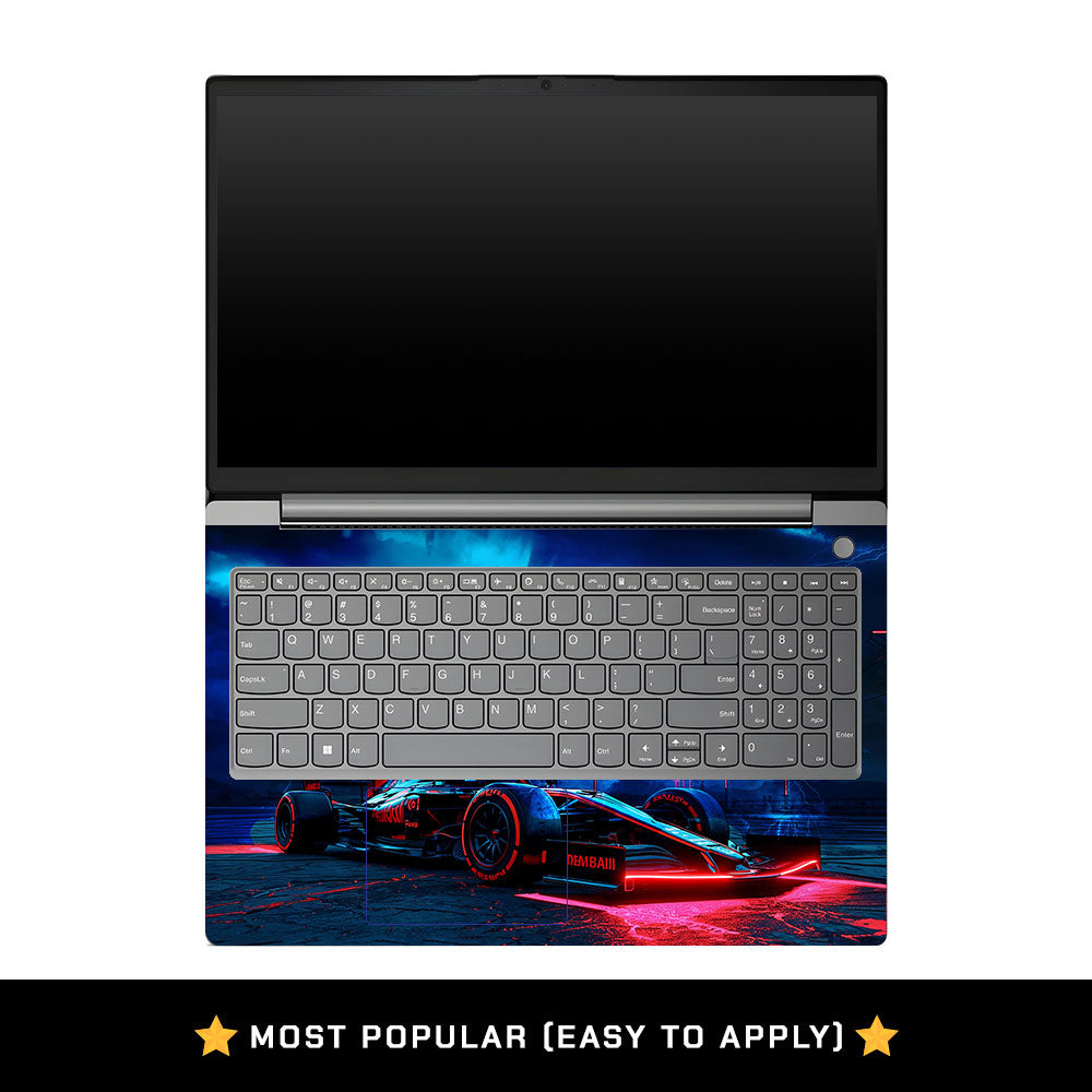 Lenovo V15 G4 Futuristic Race Car Laptop Skin