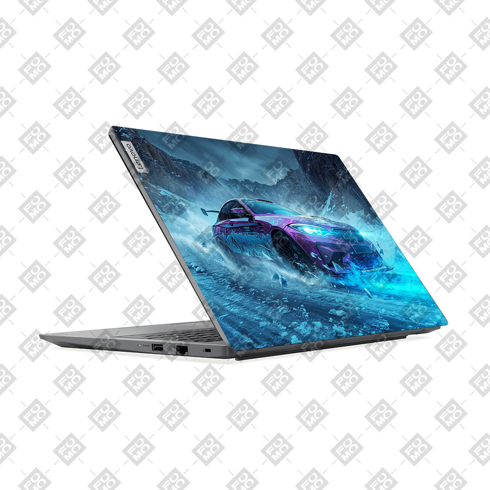 Lenovo V15 G4 Neon Drift Car Laptop Skin